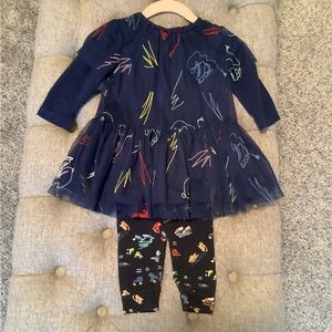 Stella McCartney baby girls dress and leggings set